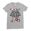 mama bear message Ladies Fitted T-Shirt