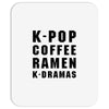 k pop coffee ramen k dramas Mousepad