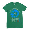 aperture science volunteer Ladies Fitted T-Shirt