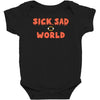 sick sad world Baby Bodysuit