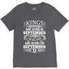Real Kings Are Born On September 11 V-Neck Tee