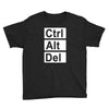 control alt delete Youth Tee