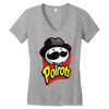little grey chips Women's V-Neck T-Shirt