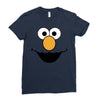 Cookie Monster Elmo Ladies Fitted T-Shirt
