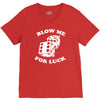 blow me for luck casino V-Neck Tee