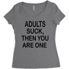 adults suck (2) Women's Triblend Scoop T-shirt