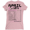 April Girl Facts Aries Ladies Fitted T-Shirt