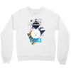 who loves poodle Crewneck Sweatshirt
