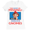 Sherlock Gnomes Ladies Fitted T-Shirt