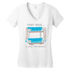 double decker couch Women's V-Neck T-Shirt