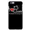 i love cats it's people who annoy me iPhone 6 Plus/6s Plus Case