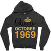 queens are born in october 1969 Zipper Hoodie