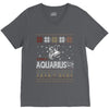 santa aquarius christmas ugly t shirts V-Neck Tee