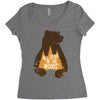 All Good In The Woods Women's Triblend Scoop T-shirt