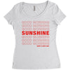 Good Morning Sunshine Women's Triblend Scoop T-shirt