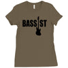 bass guitar Ladies Fitted T-Shirt