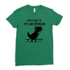 mom says Ladies Fitted T-Shirt