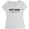 first grade squad Women's Triblend Scoop T-shirt