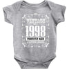 vintage made in 1998 perfectly aged a living legend Baby Bodysuit