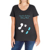 Creating a Little Disney Magic Character Ladies Curvy T-Shirt