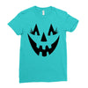 beauty face pumpkin Ladies Fitted T-Shirt