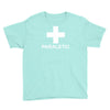 paraletic funny printed green top drinking booze party drunk Youth Tee