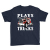 plays with trucks family matching Youth Tee