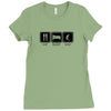 eat,sleep,golf Ladies Fitted T-Shirt