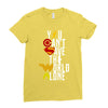 you can't save the world alone Ladies Fitted T-Shirt