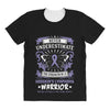 Never Underestimate The Strength Of A Hodgkins Cancer Warrior All Over Women's T-shirt