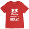 This Beauty Runs Like a Beast V-Neck Tee