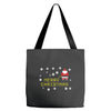 santa peeing merry christmas Tote Bags