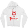 screaming skull Zipper Hoodie