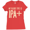 my blood type is ipa+ Ladies Fitted T-Shirt