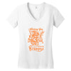 scary krampus Women's V-Neck T-Shirt