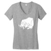 sancho und pancho kult fun fr&ouml;sche frog oldschool Women's V-Neck T-Shirt