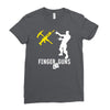 finger guns batle royal gaming Ladies Fitted T-Shirt