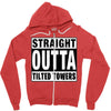 straight outta tilted towers Zipper Hoodie
