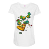 pizza lover Maternity Scoop Neck T-shirt