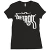 detroit city smoking gun Ladies Fitted T-Shirt