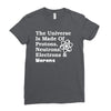The Universe Is Made Of Protons Neutrons Electrons Morons Ladies Fitted T-Shirt