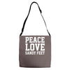 peace. love. sandy feet. Adjustable Strap Totes