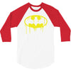 batman dying bleeding logo 3/4 Sleeve Shirt