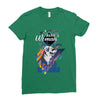 who loves golden retriever. Ladies Fitted T-Shirt