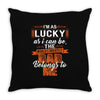 The world's greatest dad belongs to me Fathers Day Throw Pillow