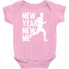 new year, new me running fitness Baby Onesie
