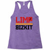 limp bizkit black logo Racerback Tank