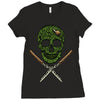 skull grass Ladies Fitted T-Shirt