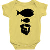 big fish little fish cardboard box   music t shirt Baby Onesie