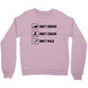 Don't drown crash walk Tee Swim Bike Run Triathle Crewneck Sweatshirt